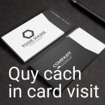 quy cách in card visit