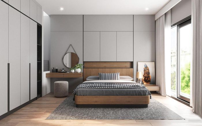 Mẫu thiết kế nội thất phong cách hiện đại phòng ngủ
